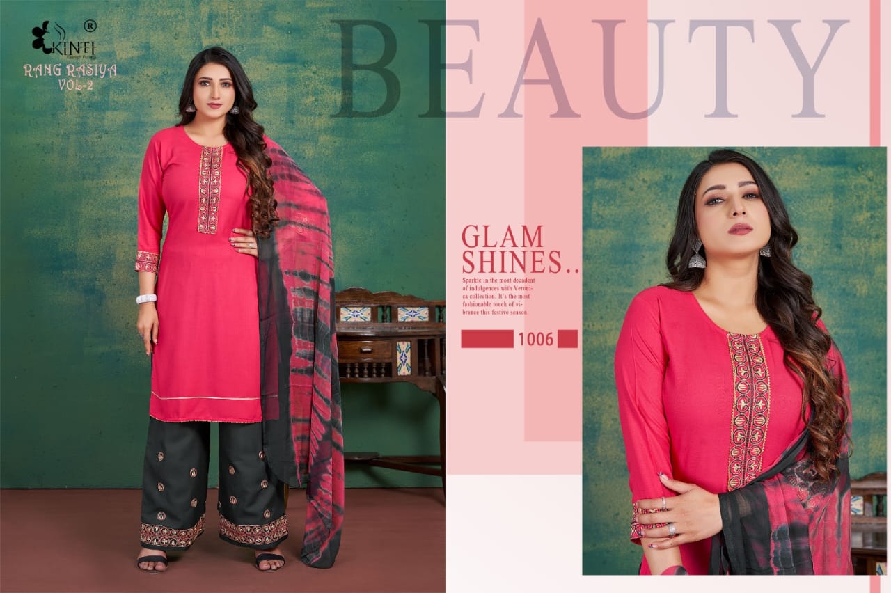 Kinti Rang Rasiya Vol 2 Readymade Plazzo Suits Catalog